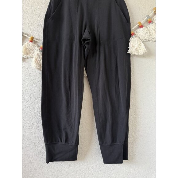 Lululemon Align High Rise Cropped Jogger W/Pockets Black Nulu Yoga Activewear 4 - Picture 6 of 10
